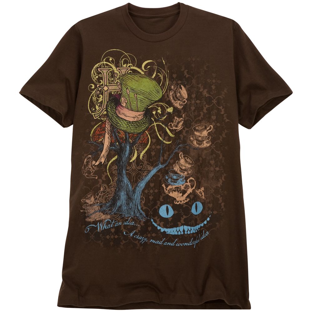 Mad Hatter and Cheshire Cat Alice in Wonderland Tee for Men