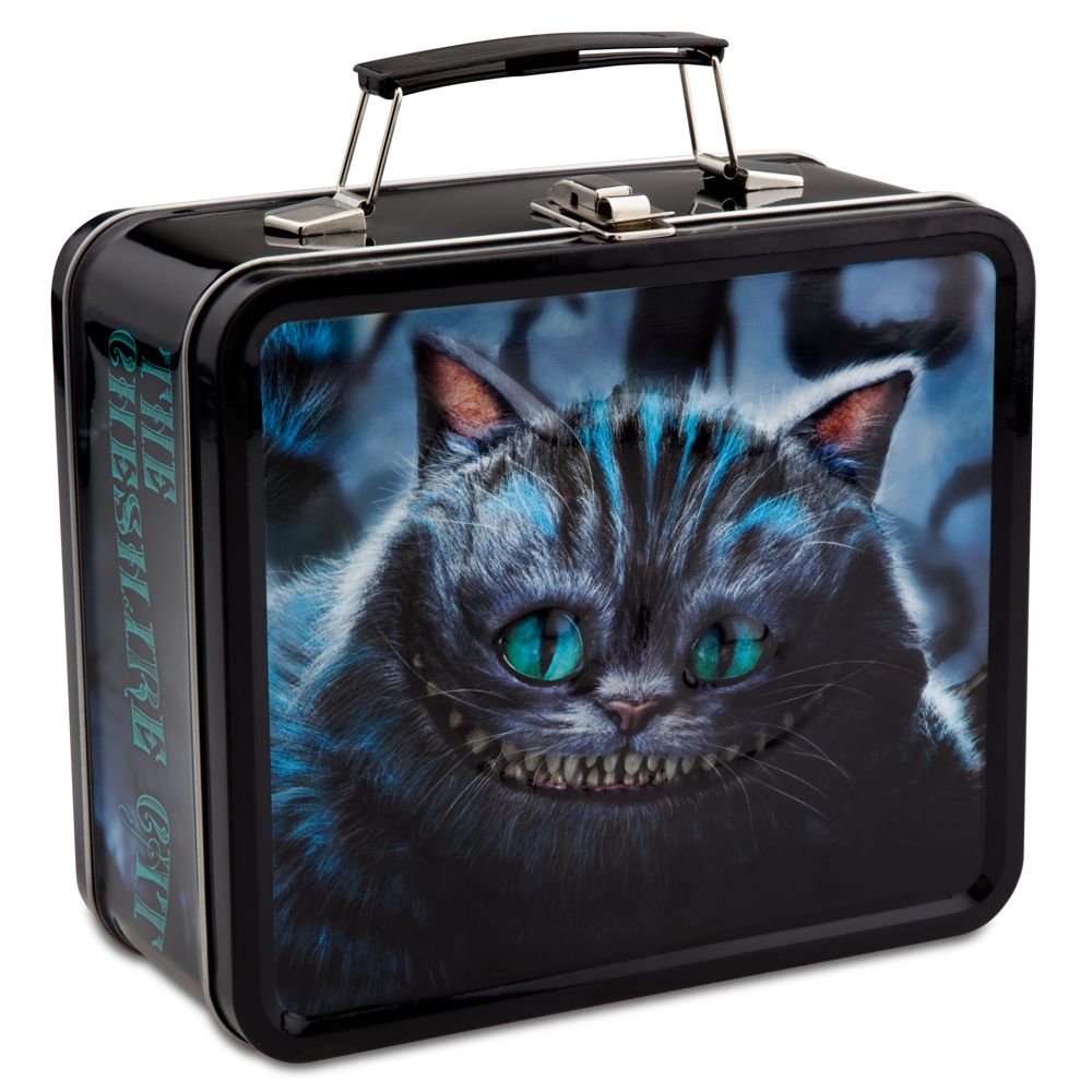 Cheshire Cat Alice in Wonderland Metal Tote Box