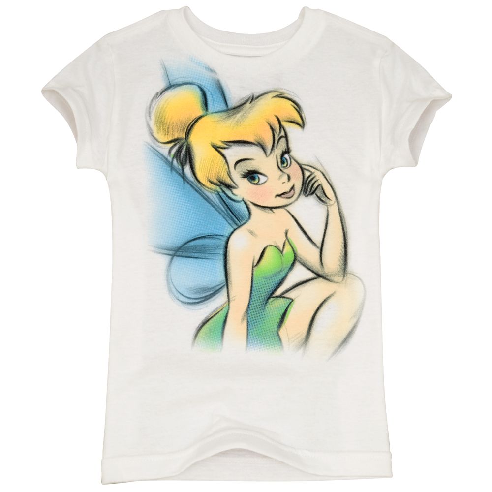 Organic Sketch Tinker Bell Tee for Girls