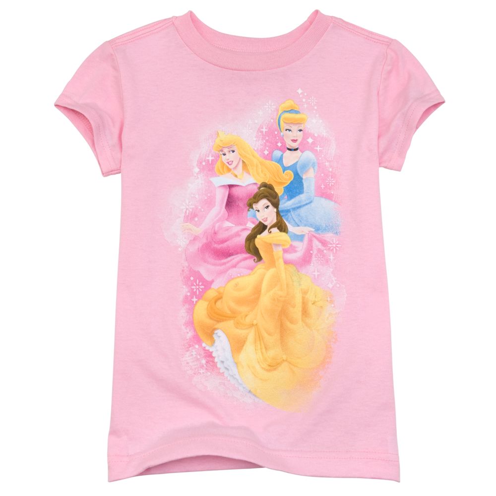 Organic Glitter Disney Princess Tee for Girls