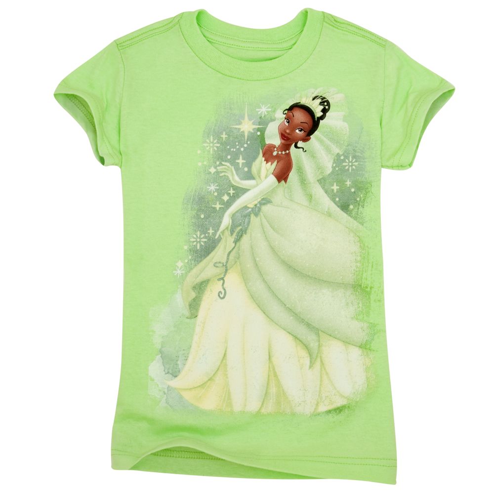 Organic Glitter Princess Tiana Tee for Girls
