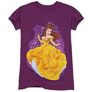 Organic Glitter Belle Tee for Girls
