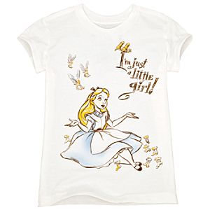 Organic Alice in Wonderland Tee for Girls