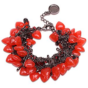 Red Queen Alice in Wonderland Heart Bracelet by Tom Binns for Disney Couture