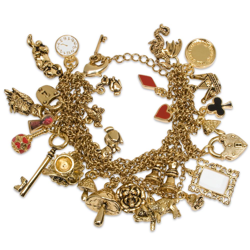 Alice in Wonderland Charm Bracelet by Tom Binns for Disney Couture
