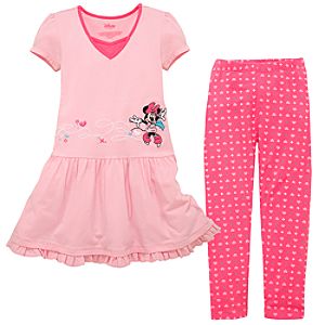 Skating Minnie Mouse Dress and Legging Set