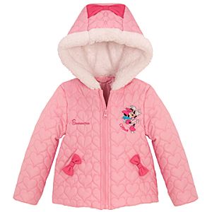 Personalized Skating Minnie Mouse Puffy Jacket