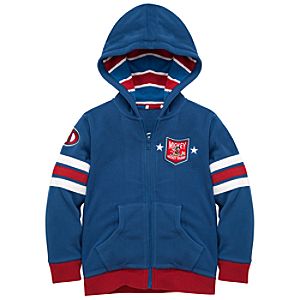 Fleece Hoodie Hockey Mickey Mouse Jacket