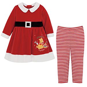 Christmas Cuddles Pooh Dress and Legging Set