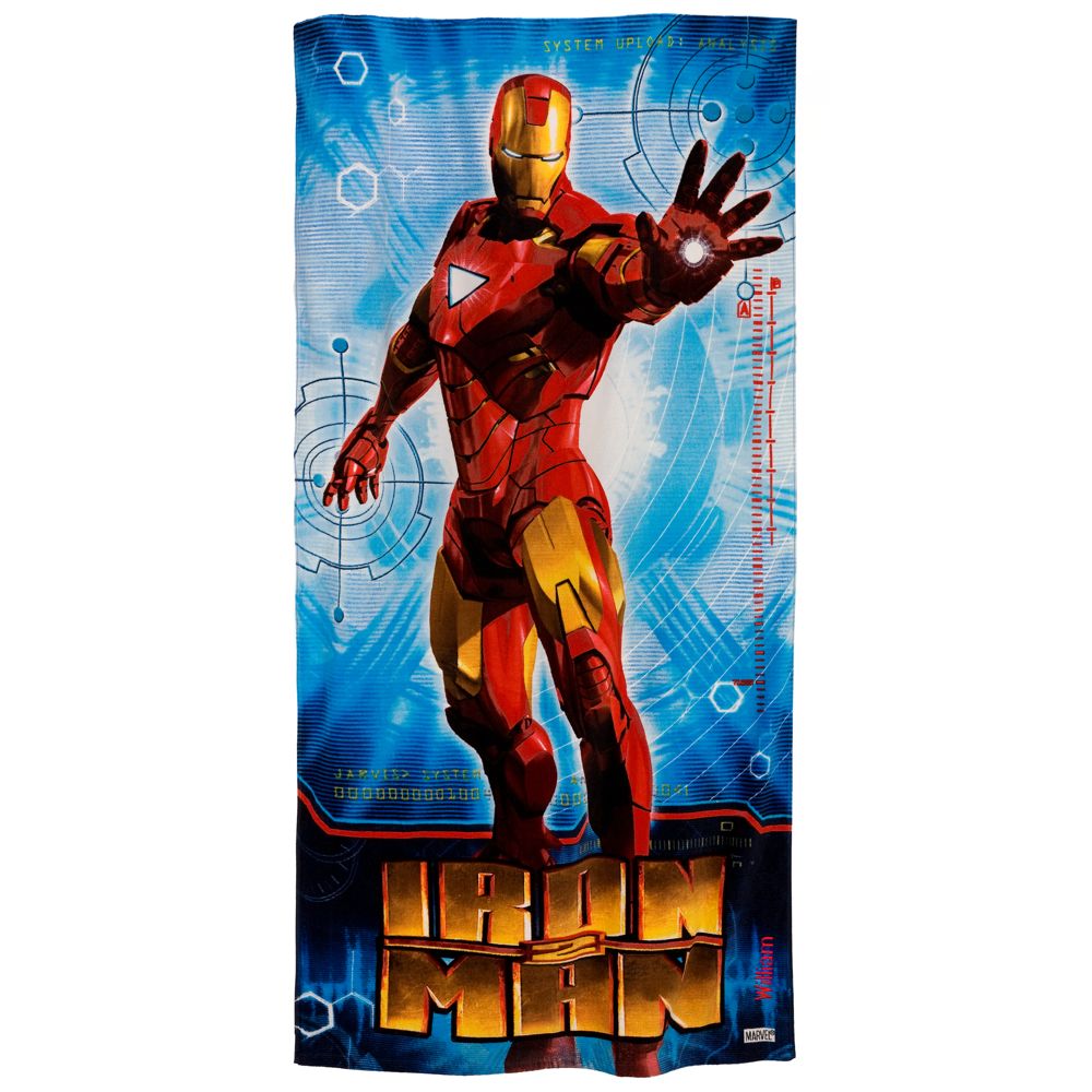 Personalized Iron Man Beach Towel