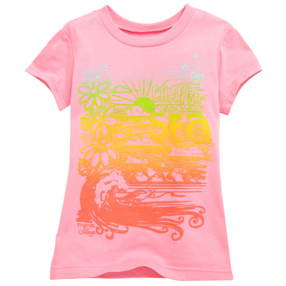 Change You Can Sea'' Friends for Change Mickey Mouse Tee for Girls