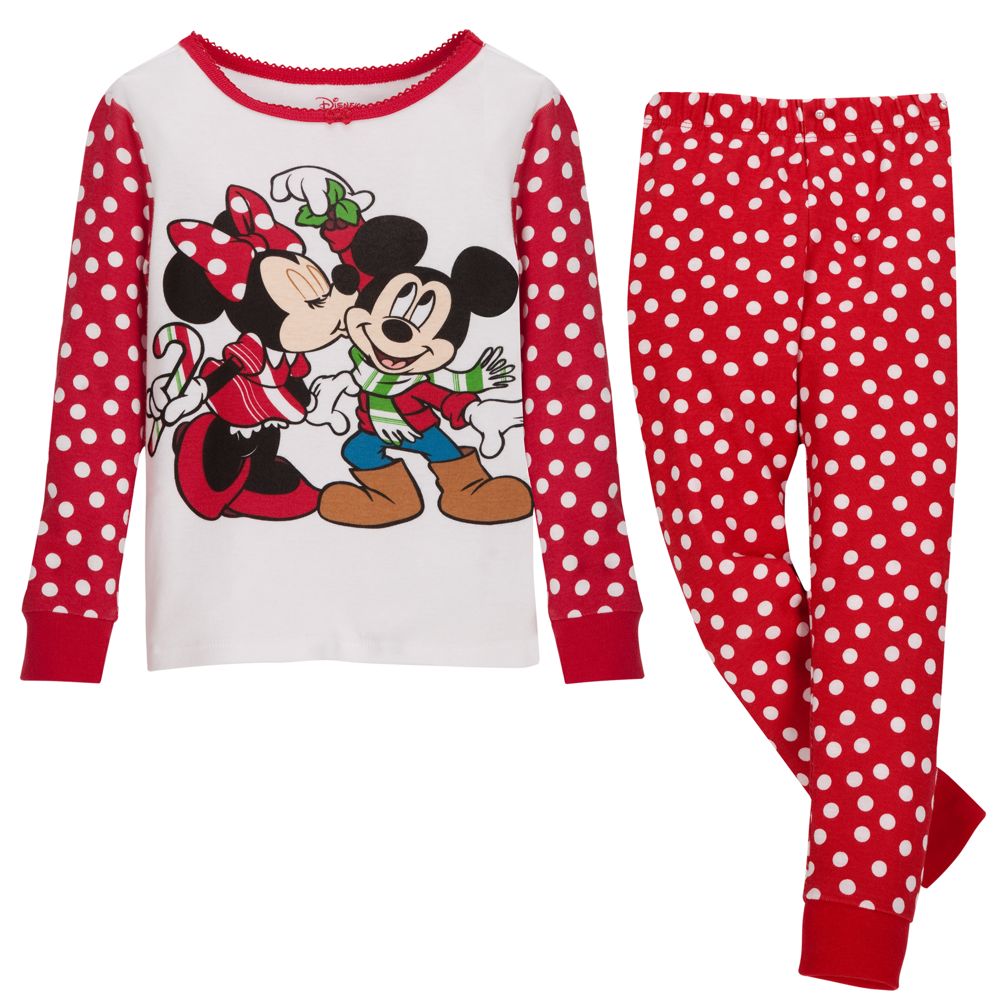 Holiday Minnie and Mickey Mouse PJ Pal