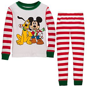 Holiday Pluto and Mickey Mouse PJ Pal