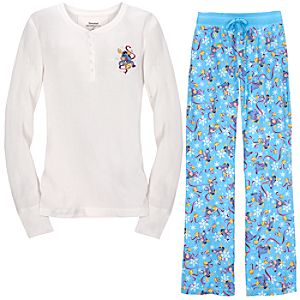 Thermal and Flannel Eeyore Pajamas