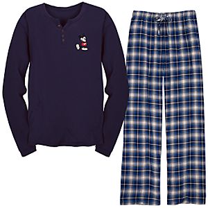 Thermal and Flannel Mickey Mouse Pajamas
