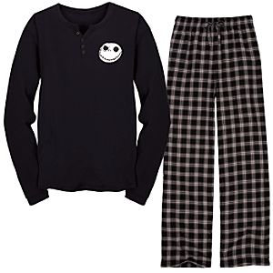 Thermal and Flannel Jack Skellington Pajamas