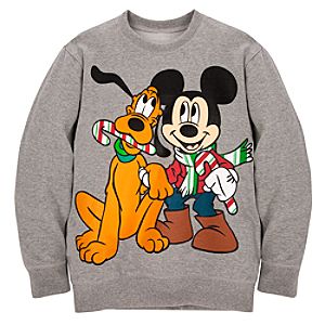 Holiday Boys Pluto and Mickey Mouse Sweatshirt