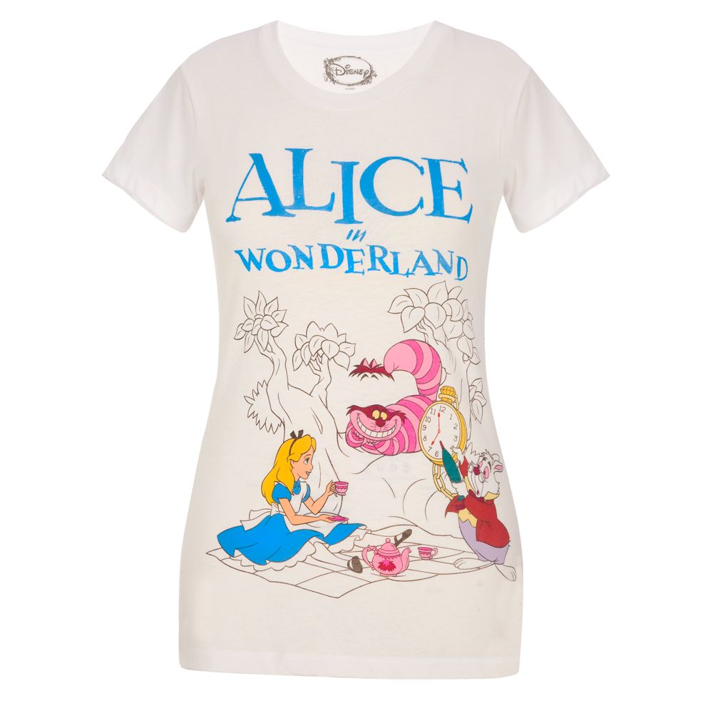 Fitted Tea Party Alice in Wonderland Tee for Women