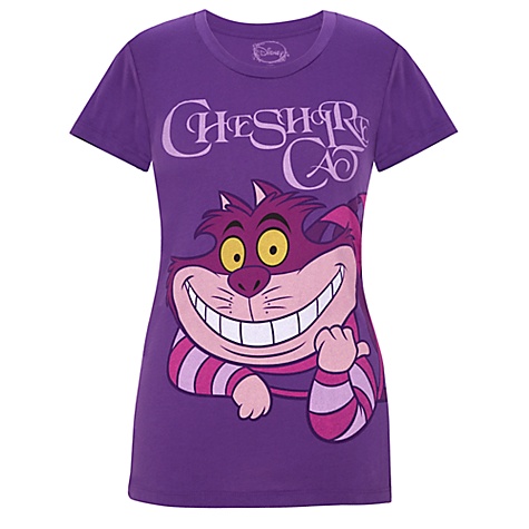Fitted Scoop Neck Cheshire Cat Tee for Women