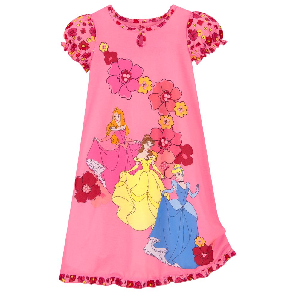 Floral Disney Princess Nightshirt for Girls