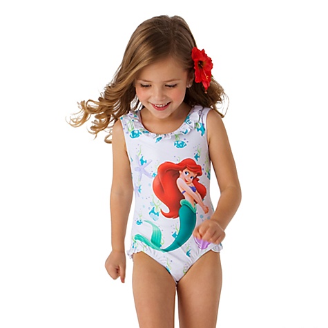 Swimsuit Store on Nwt Disney Store Double Bow Ariel Swimsuit Size S 5 6   Ebay