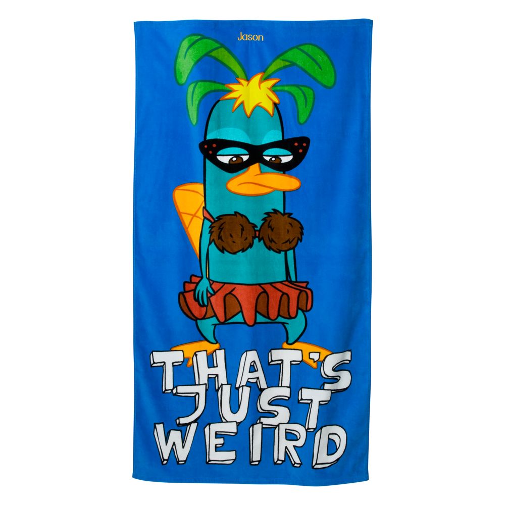 Personalized Phineas and Ferb Beach Towel