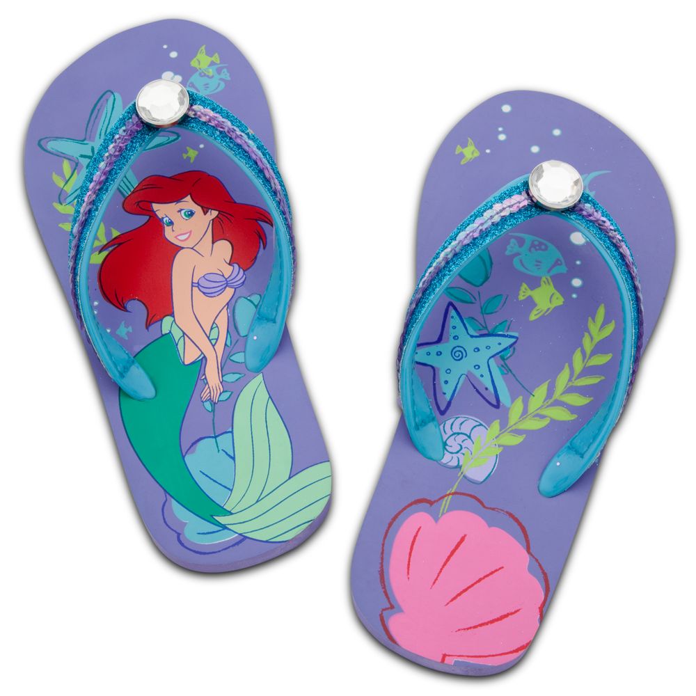 Rhinestone Ariel Flip Flops