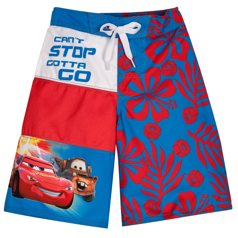 Tow Mater and Lightning McQueen Swim Trunks for Boys