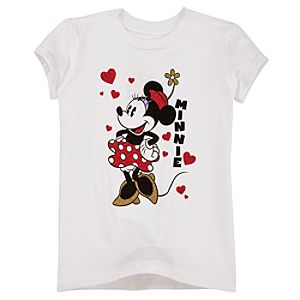 Organic Glitter Minnie Mouse Tee
