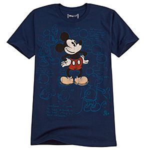 Organic Sketch Art Mickey Mouse Tee