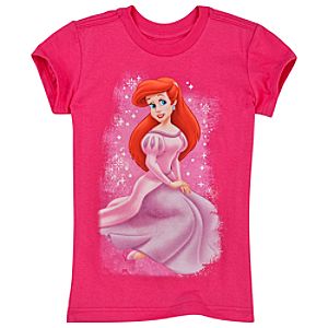 Organic Glitter Princess Ariel Tee