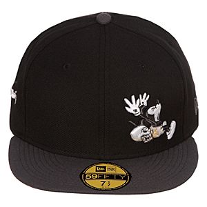 Mens Fitted The Mad Doctor Mickey Mouse Hat - Black