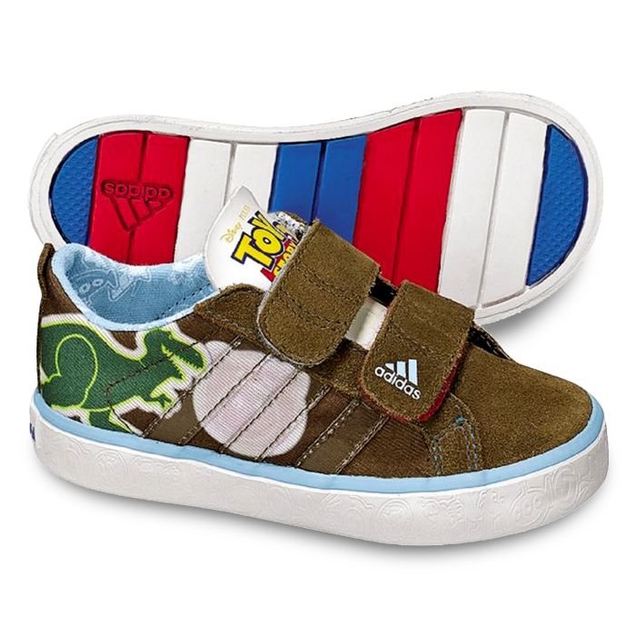 Adidas Brown Toy Story 3 Sneakers for Toddler Boys