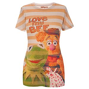 Fitted Love My BFF Kermit and Fozzy Muppets Top