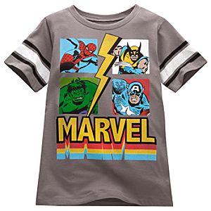 Four Heroes Marvel Tee