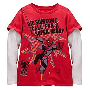 Double-Up Long Sleeve Spider-Man Tee
