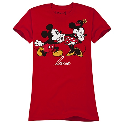 Love Minnie Mouse and Mickey Mouse Tee
