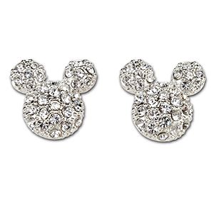 Pavé Crystal Mickey Mouse Earrings by Disney Couture