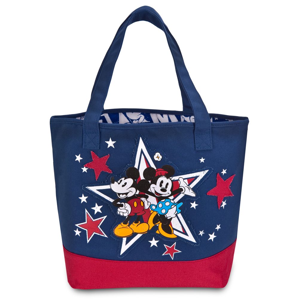 Personalized Americana Minnie and Mickey Mouse Tote