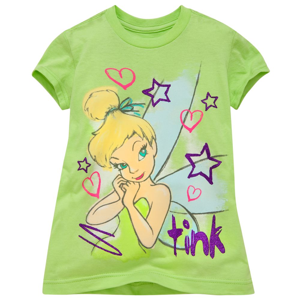 Glitter Tinker Bell Tee for Girls -- Made With Organic Cotton