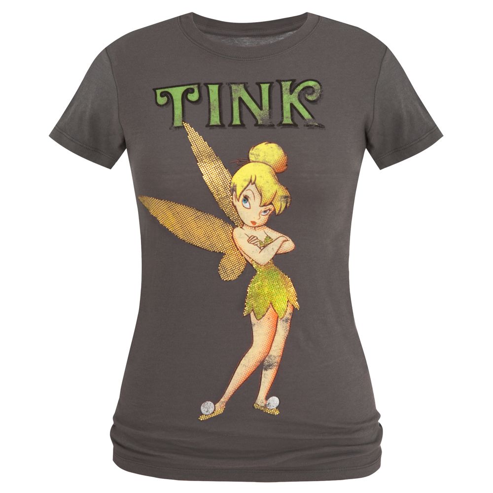 Gold Vintage Tinker Bell Tee for Woman