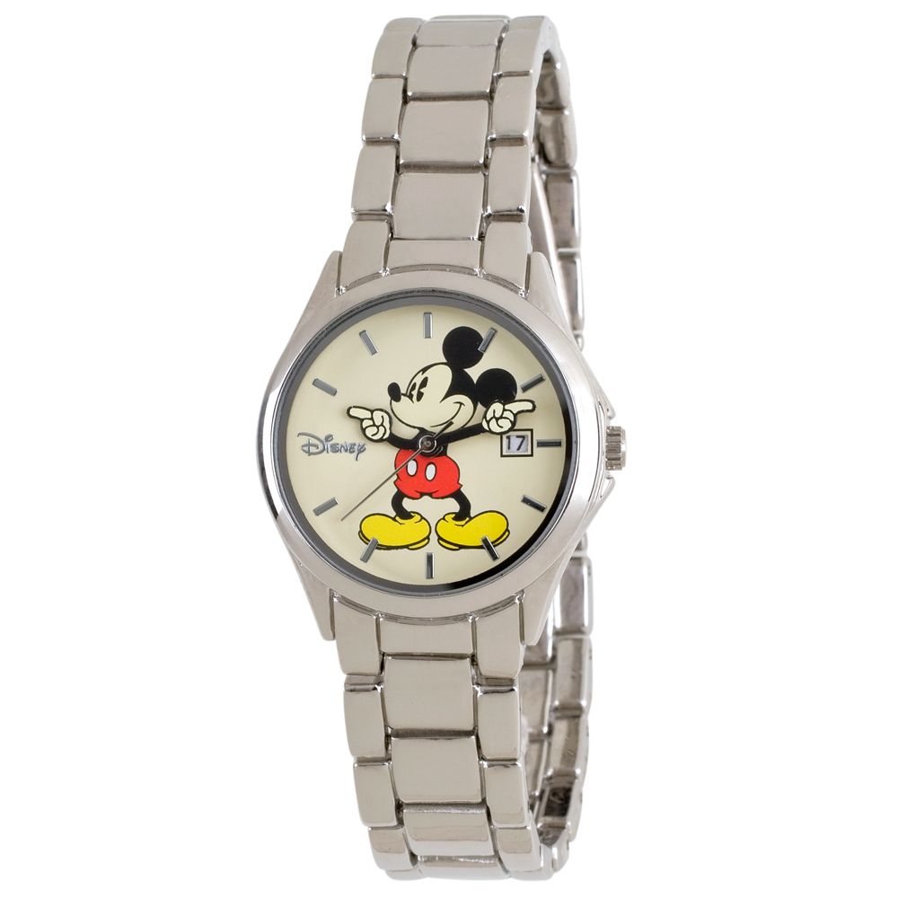 Classic Silver Mickey Mouse Watch for Women