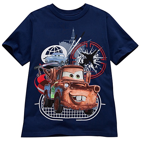 Organic Finn McMissile and Tow Mater Cars 2 Tee for Kids