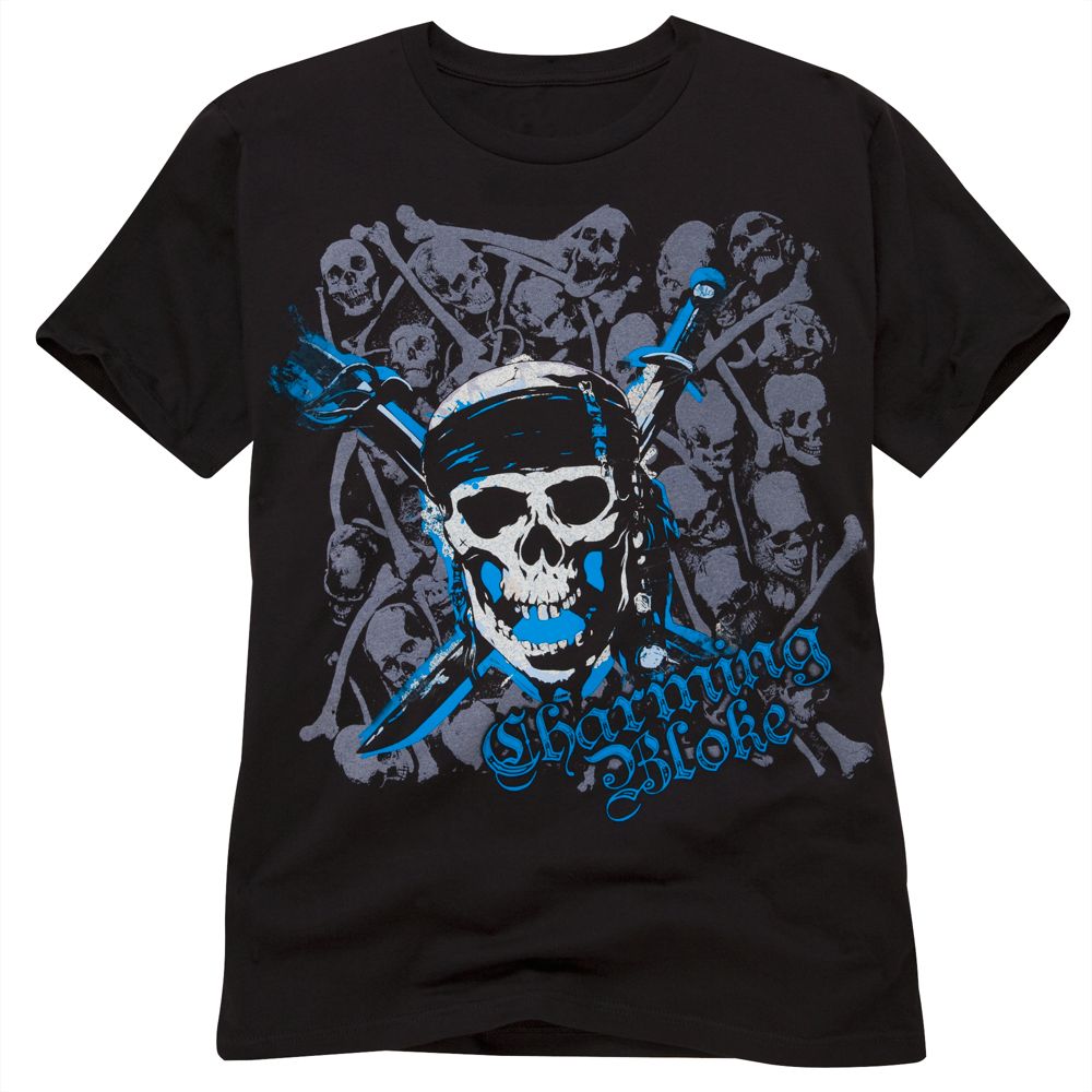 Organic ''Charming Bloke'' Pirates of the Caribbean Tee for Men