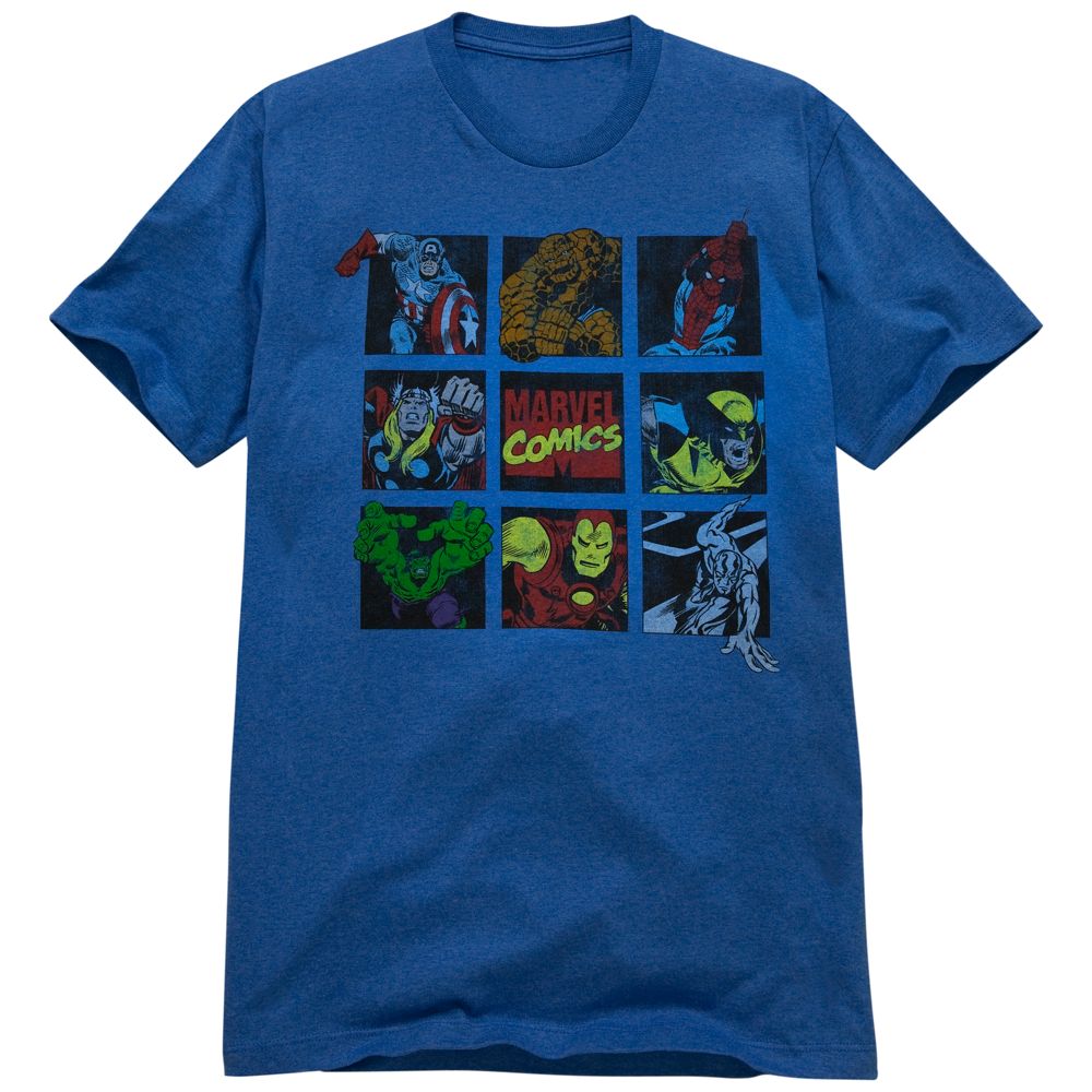 Marvel Comics Superheroes Tee by Mighty Fine for Men