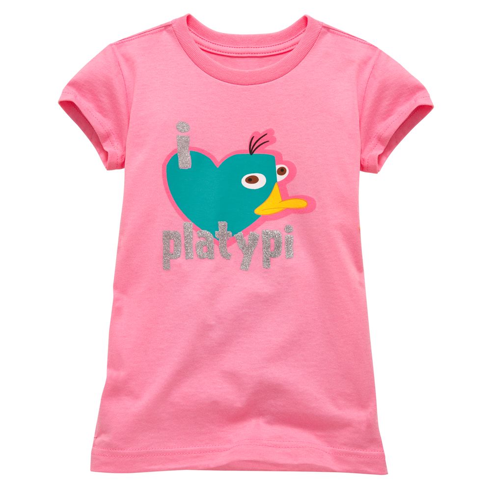 I Heart Platypi Perry Tee for Girls -- Made With Organic Cotton