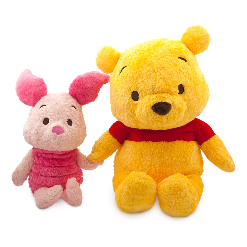 Winnie the Pooh and Piglet Anime Plush Set - Extra Large - 28''