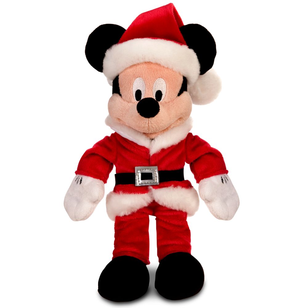 Mini Bean Bag Santa Claus Mickey Mouse Plush Toy -- 10 H