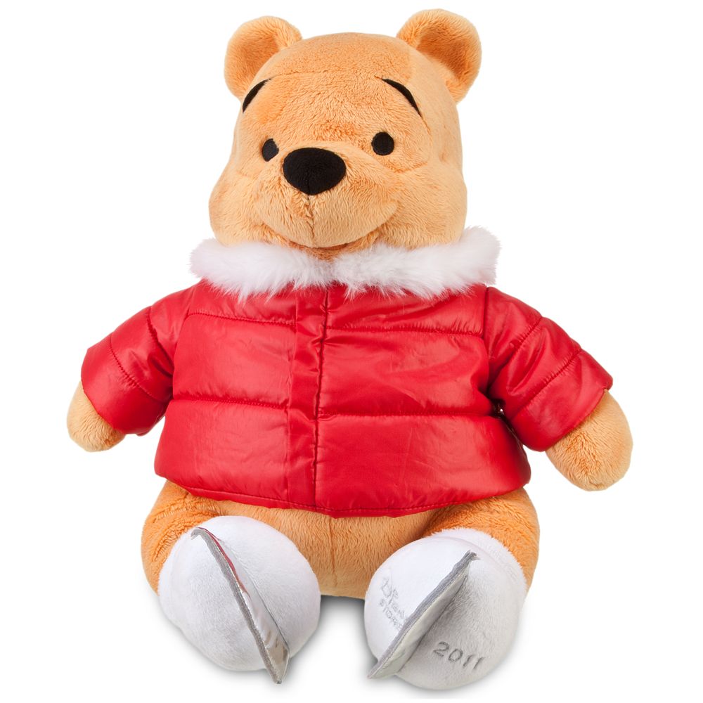 2011 Ice Skating Pooh Plush Toy -- 18 H