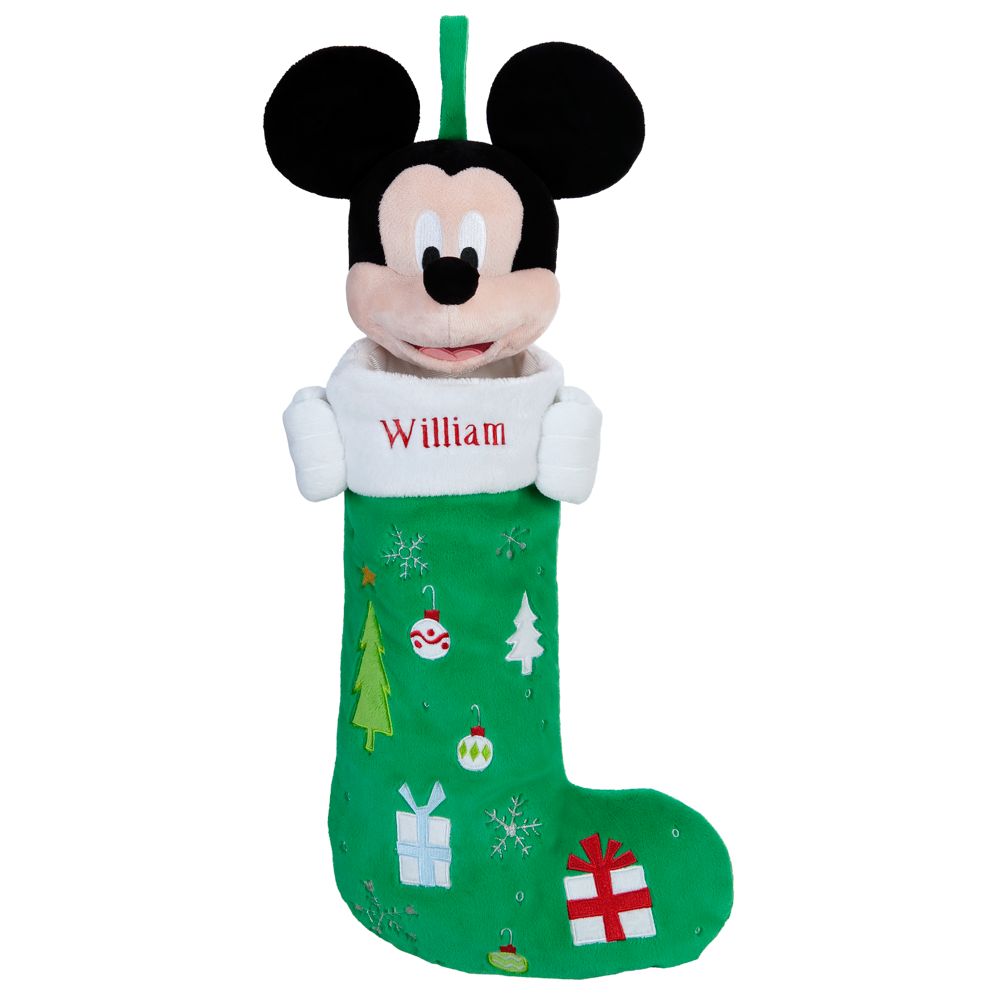 Personalizable Plush Mickey Mouse Stocking -- 24 H